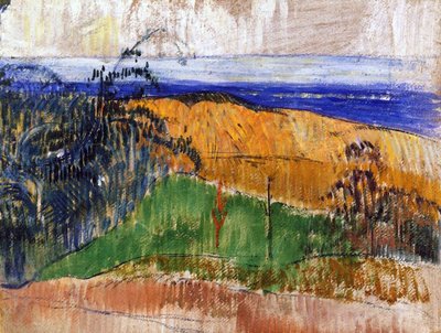 Spiaggia a Bellangenay, 1889 da Paul Gauguin